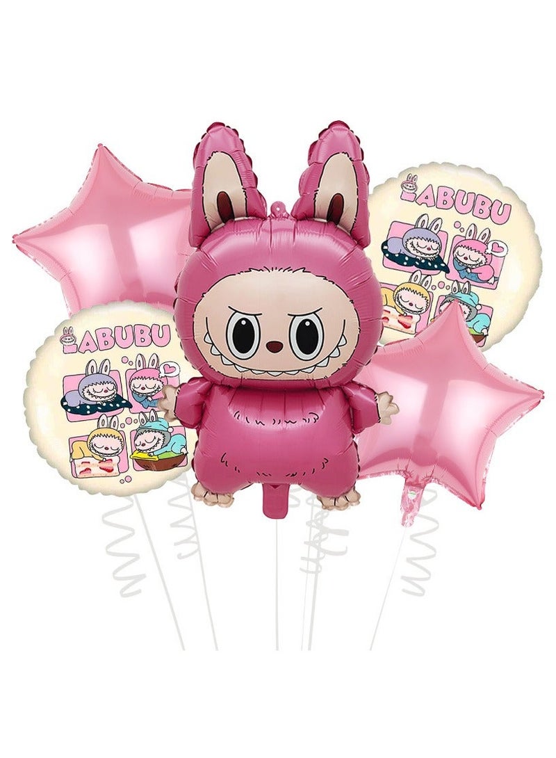Boxwoods Birthday Decorations Balloons And Banner The Monster Theme Party Decoration For La Bubu Lovers - Image 4
